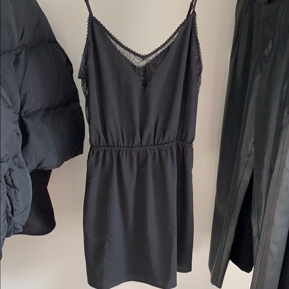Black mini dress